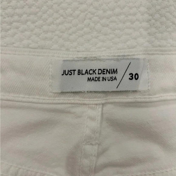 Just Black Denim White Women's Jeans - Picture 6 of 6